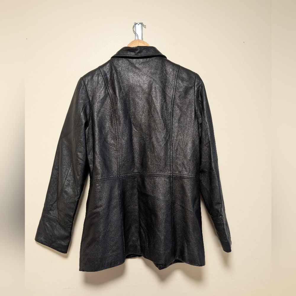 Wilsons Leather Pelle Studio Black Leather Jacket - Women's Medium - Picture 2 of 9